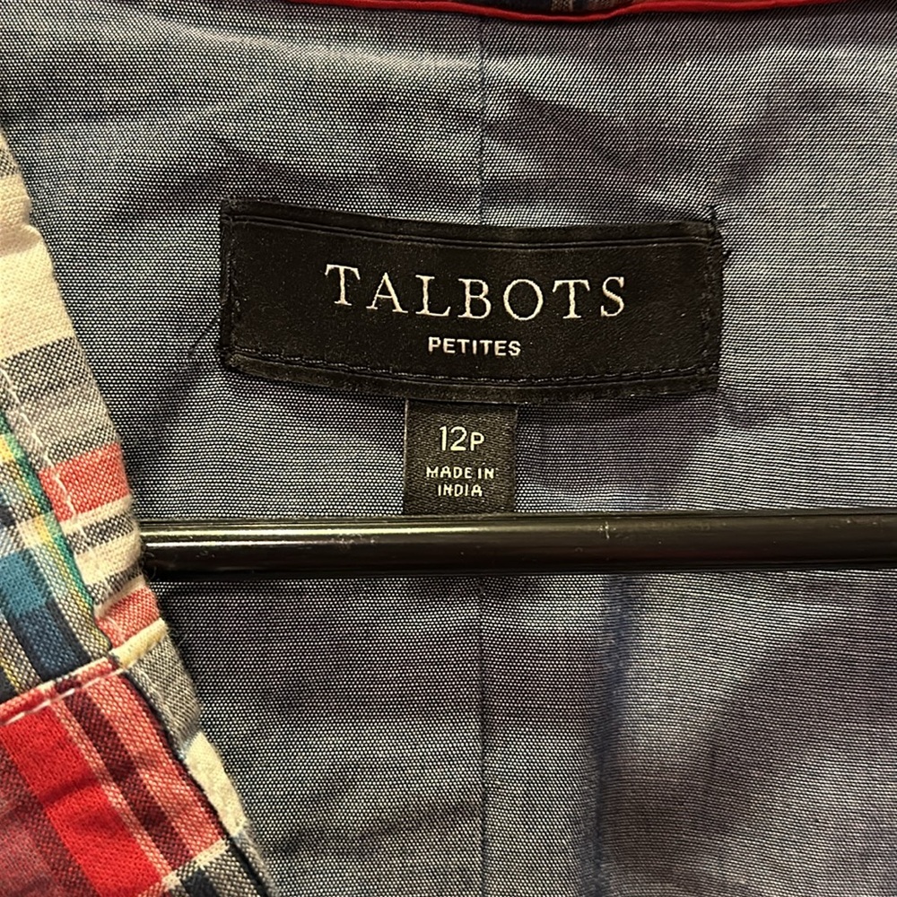 Talbots Red/Green 12p Patchwork Plaid Cotton Maxi… - image 3